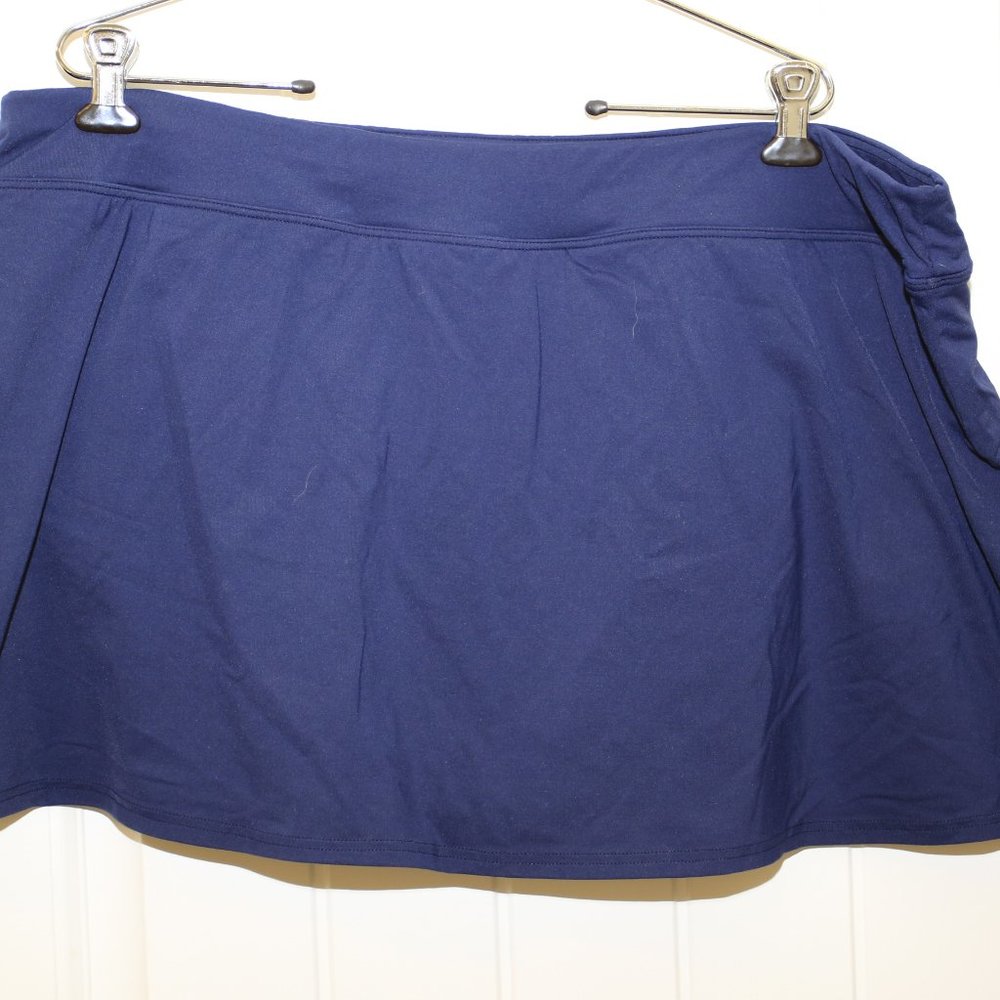 Lands End Navy Swim Skirt 22W